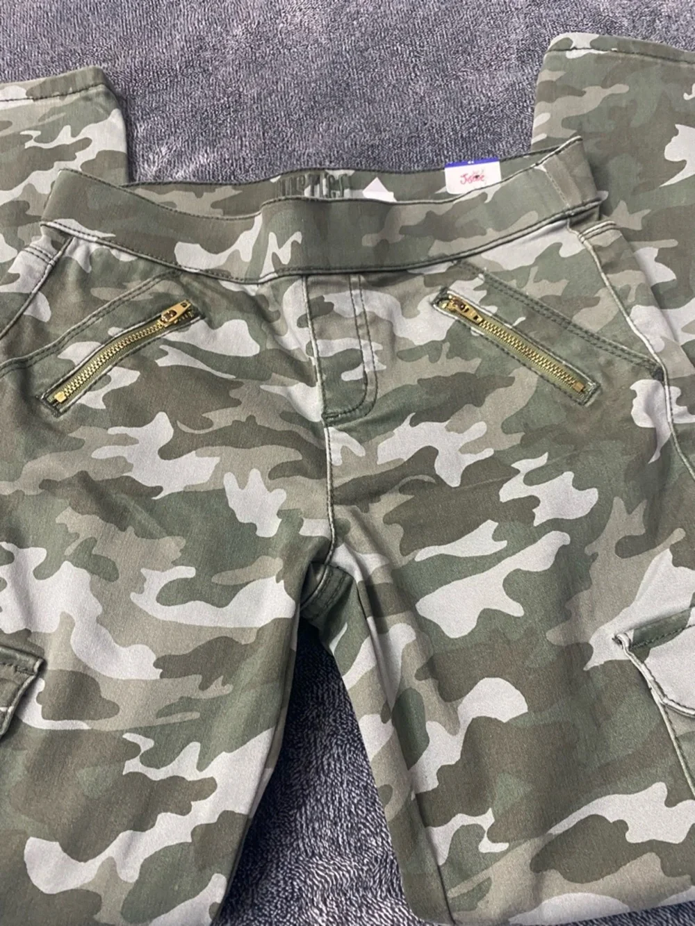 NWT Justice Girls Camo Cargo Jeggings –‎ Size 12